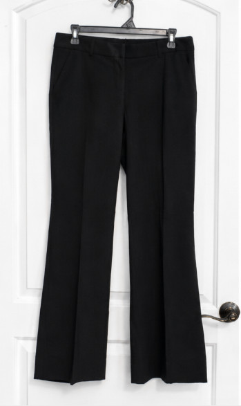 Express Design Studio Editor Black Slacks Women Size 6R Trouser Pants