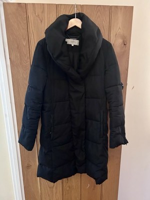 Hobbs Winnie Longline Puffa Mantel schwarz Größe 12 mittellang