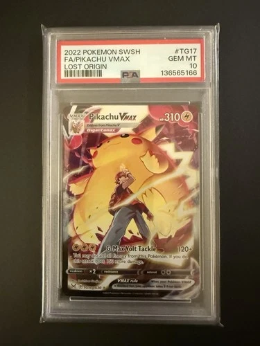 New Listing2022 Pokemon SWSH Lost Origins #TG17 FA Pikachu VMAX PSA 10 GEM MINT
