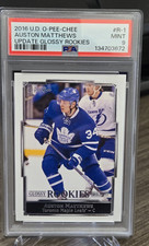 2016 AUSTON MATTHEWS O-PEE-CHEE OPC GLOSSY ROOKIE RC PSA 9 MAPLE LEAFS