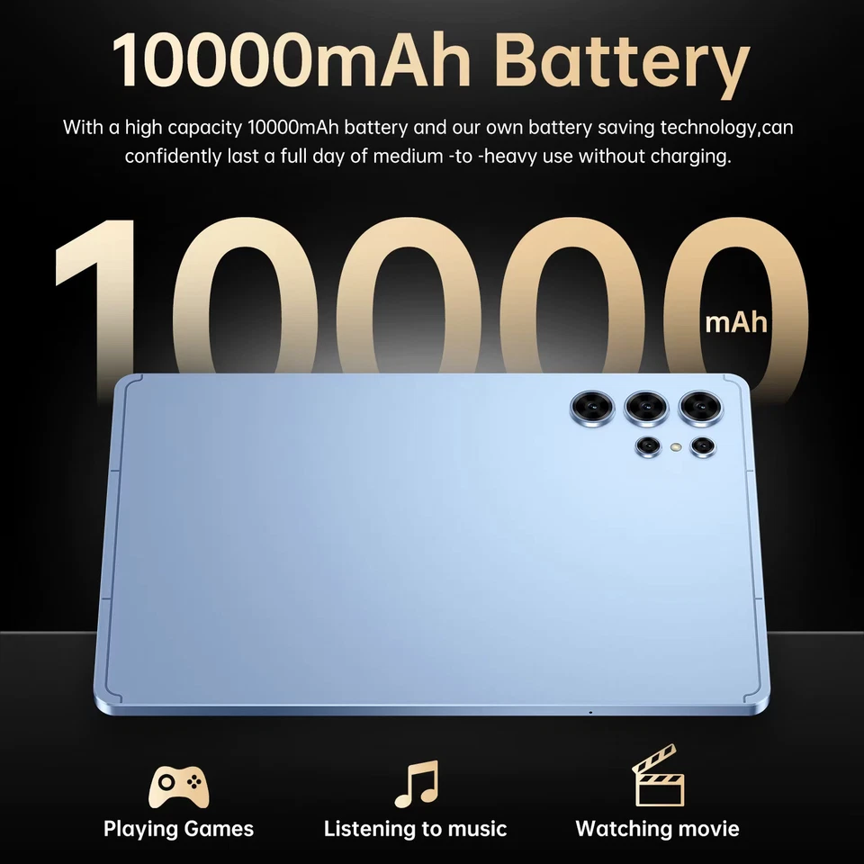 HOT Pad 25 Ultra Tablet 10.1" 5G Dual SIM 10000mAh Up to 2TB Storage Video Gift - Image 4 of 4