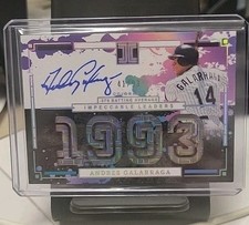 Andres Galarraga AUTO /93 2025 Impeccable Leaders Signatures Card #ILS-AG