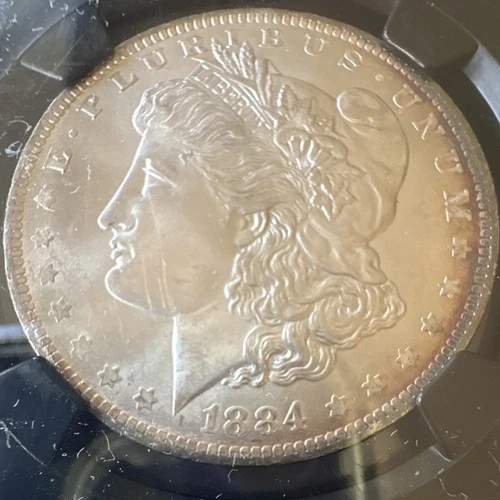 Morgan Silver Dollar $1 Coin 1884 New Orleans Mint MS64 NGC 0.9 Silver