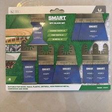Smart Multi Tool Blades 8 piece pack Code H8MAK WOOD + BI METAL *LOWEST PRICE*