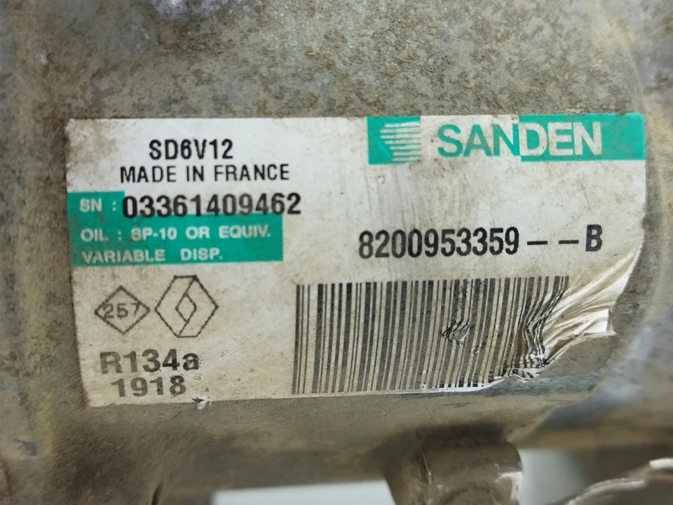 8200953359B COMPRESOR AIRE ACONDICIONADO / 143555 RENAULT KANGOO EXPRESS FW0/1_ 1.5 DCI Foto 3 de 4