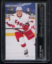 #249 2021-22 Upper Deck Joey Keane YOUNG GUNS Rookie RC Carolina Hurricanes