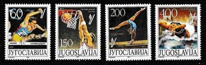 Yugoslavia 1987 Sports SC# 1853-1856 MNH Mint/Never Hinged