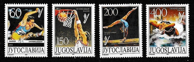 Yugoslavia 1987 Sports SC# 1853-1856 MNH Mint/Never Hinged