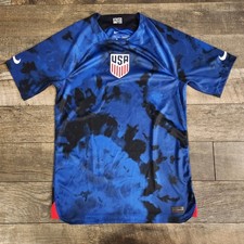 Nike USA Authentic Away Jersey Mens Small USMNT World Cup Soccer Blue 