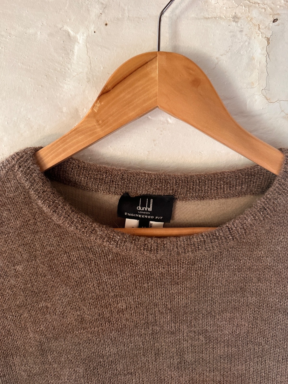 Dunhill Kim Jones era Show Piece Rare 2010 mohair double face knit sweater M image 2