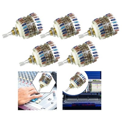 Stepped Potentiometer Zweikanalige Lautstärke Attenuator Drehregler Widerstand