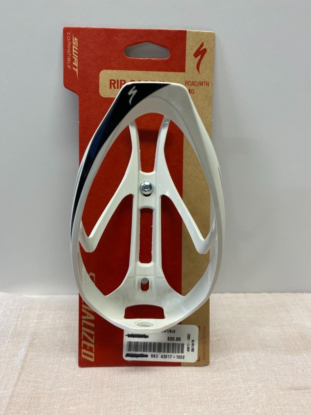 new Specialized RIB CAGE II bicycle WATER BOTTLE CAGE White/