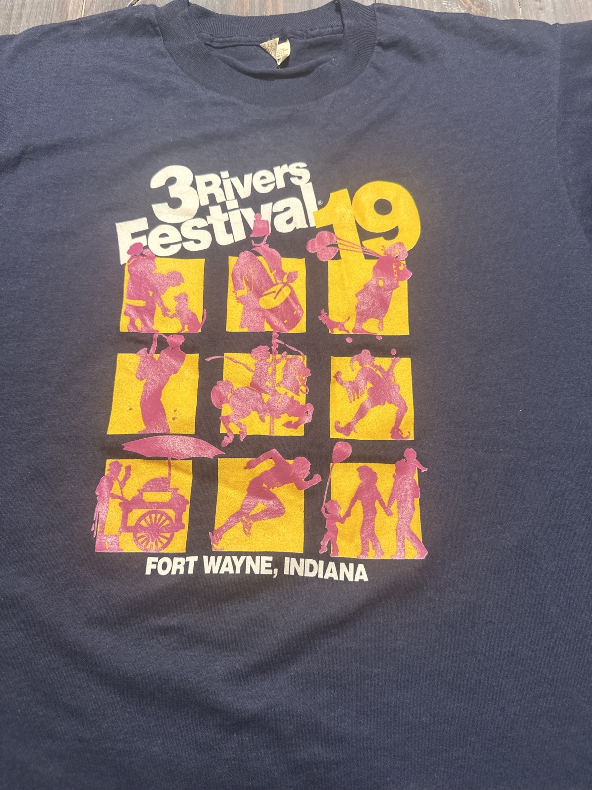 VTG 19th 3 Rivers Festival Fort Wayne IN 80’s Shirt L Single Stitch Made In USA