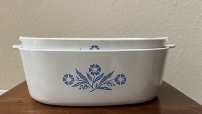 Vintage Corningware Blue Cornflower Set of Dishes P-10-B and A-84-B - NO Lids