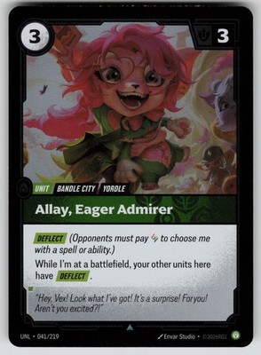 Allay, Eager Admirer Foil Uncommon Unleashed 041/219 Riftbound NM