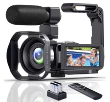 Video Camera 4K Camcorder  WiFi 48MP Vlogging Camera for YouTube with Microphone