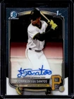 2025 Bowman Chrome Johan De Los Santos Auto 1st Prospect #CPA-JDLS Pirates