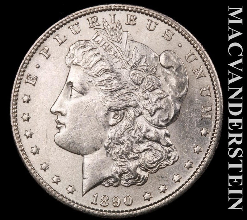 1890-S Silver Morgan Dollar - Choice Gem Brilliant Uncirculated Lustrous  #L7927