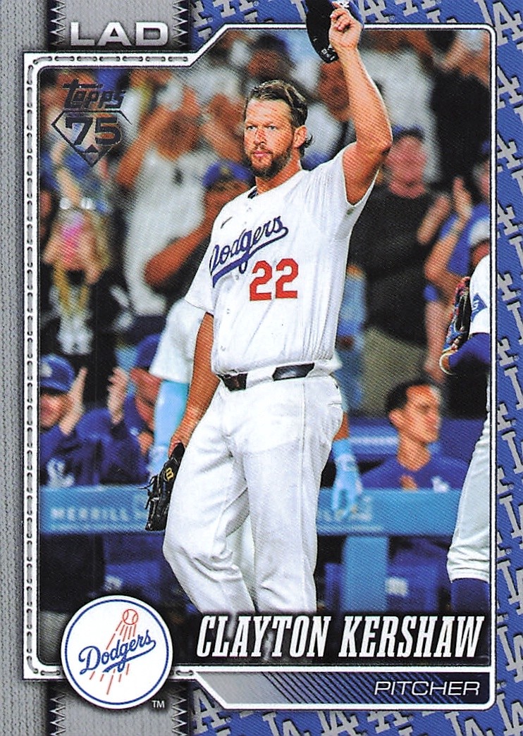 2026 Topps #22 Clayton Kershaw Team Color Border, SSP