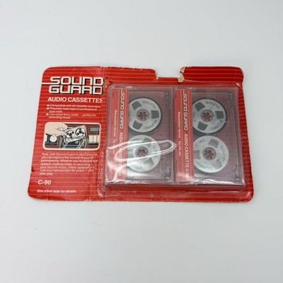 1985 Sound Guard Audio Cassette C-90 two-pack NEW Vtg Pack Of 2