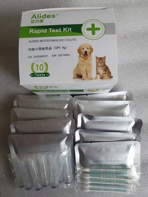 ALIDES 10PCS Canine CPV Rapid Test Kit for Dogs Disease Detection at Home