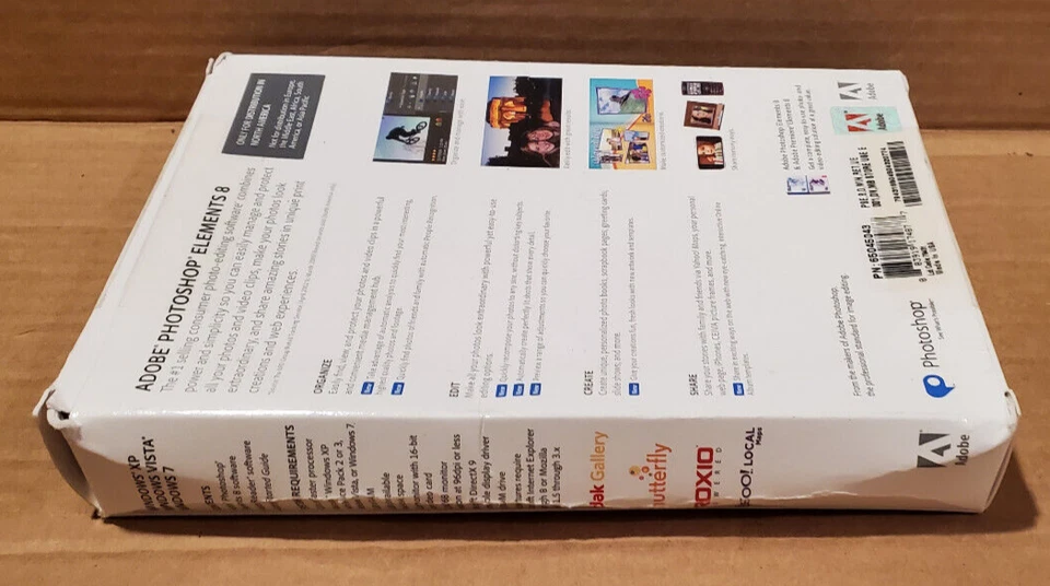 Adobe Photoshop Elements 8 Software Disc w/ Serial Number Install Key Paperwork - Image 2 of 4