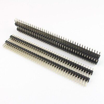 5Pcs 2.54mm 2x40 Pin 80Pin Male Double Insulator Single Header Strip L= 20mm