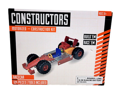 Constructors Motorized Race Car Construction Kit Building Set Tools Included NEW