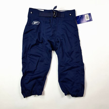 Reebok Youth Size XS Navy Blue Football Athletic School Team Sports Pants Retro