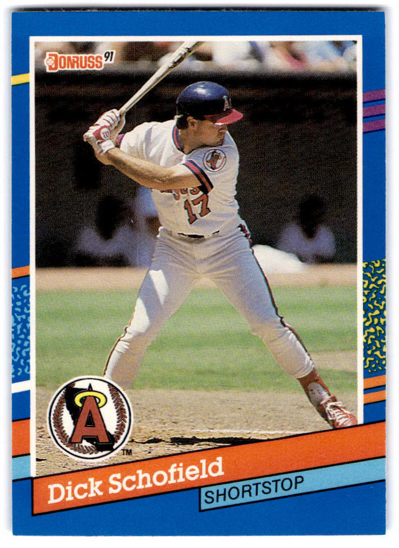 Dick Schofield 1991 Donruss #262c California Angels