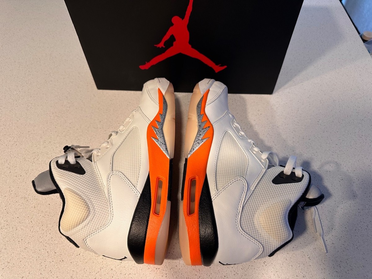 Nike Air Jordan 5 Sail Orange Blaze Shatter Backboard SBB
