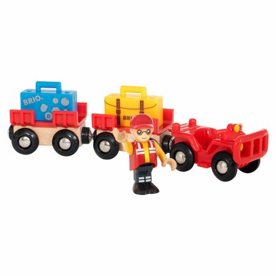 BRIO Airport Luggage Car 8pcs SUV Wooden Toy Railway Toy