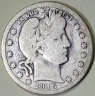 1915 - D  Barber Quarter - ** VG+ **