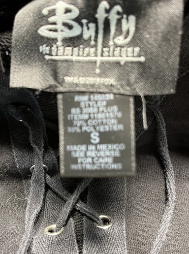 Buffy the Vampire Hoodie Joss Whedon Sunnydale High School Black Pullover Small - Picture 6 of 8