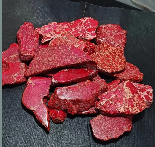 Natural Untreated 1000 Ct Red Color Arizona Turquoise Slab Rough Lot Gemstone - Picture 2 of 4
