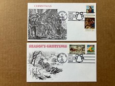 1986 22c Christmas 2244-2245 KMC Venture Combination FDC Set of (2)