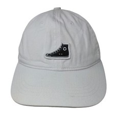 Converse Boy's Snapback Hat White Adjustable Embroidered Shoe Logo