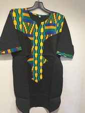 African clothing for men-Dashiki S-7X black