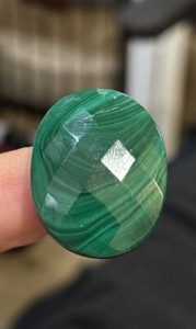 Deb Guyot Large Green  Stone Ring Size 5.5