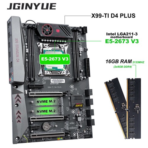 New X99 Motherboard TI ATX + 2x E5-2666 V3 E5-2696 V3 E5-2673 V3 CPU,64GB RAM - Picture 6 of 14