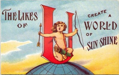 The Likes of Create A World of Sun Shine Vintage Postcard Spc15