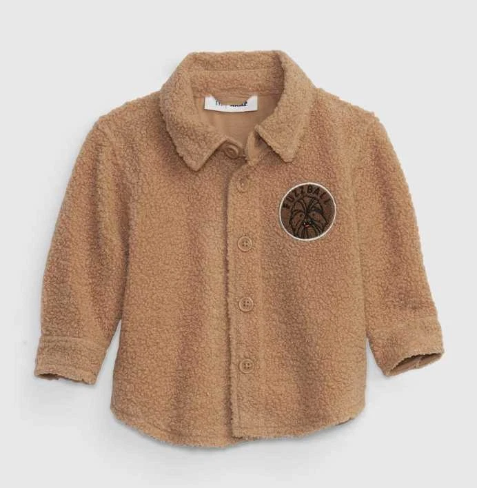 New baby toddler Gap Kids Star Wars Chewbacca Chewy cozy sherpa shirt sweater