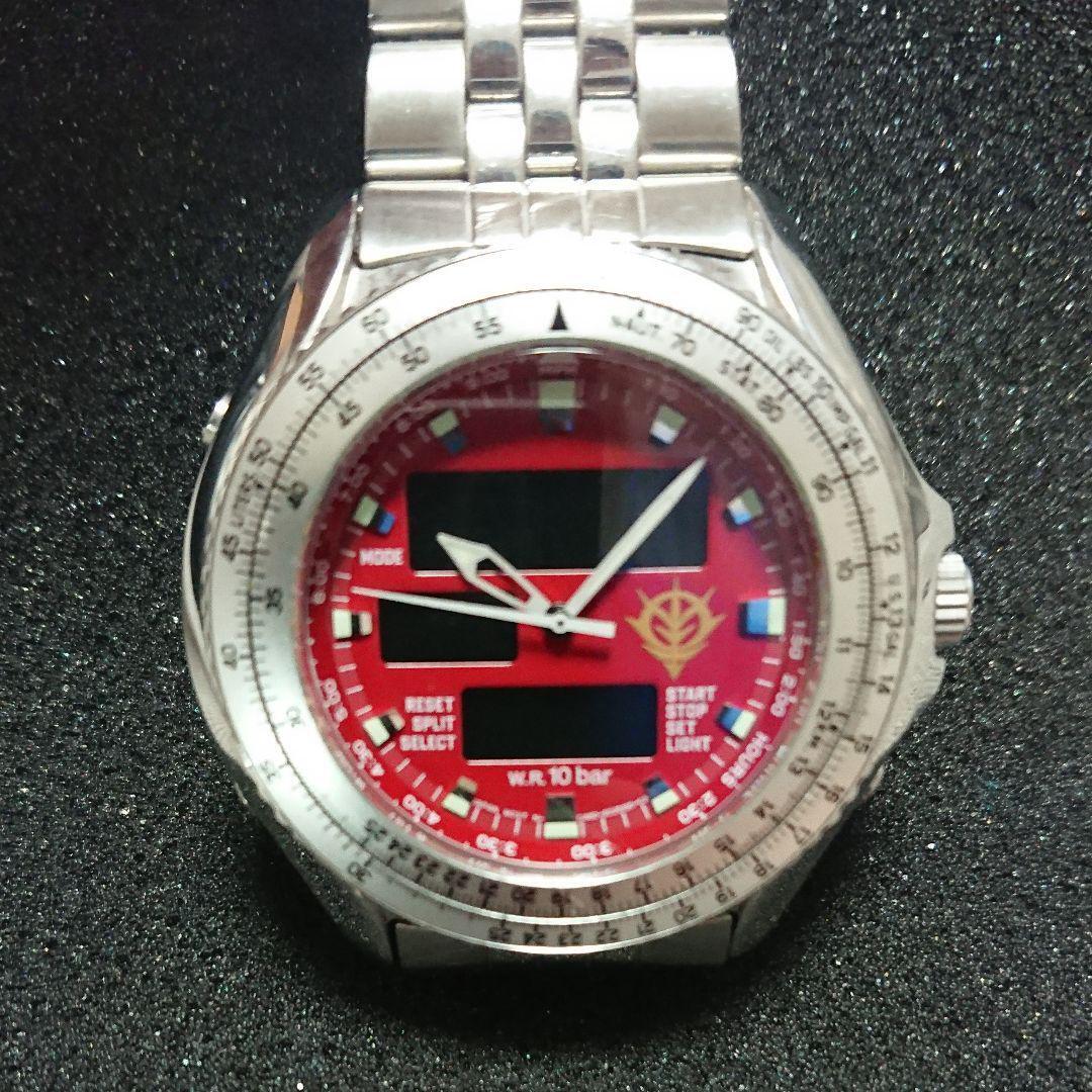 CITIZEN GUNDAM FOR CHAR ONLY MS-PILOT WATCH LIMITED EDITION ZION PILOT  WATCH RED