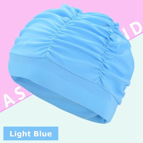 Men Women Soft Drape Elastic Swimming Cap Hat for Long Hair Dreadlocks - Picture 10 of 11