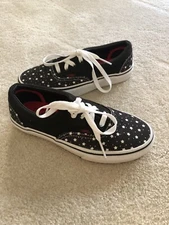 VANS Vans Authentic Unisex Black Lace Up Shoes USM 3.5 USW 5 NWOT