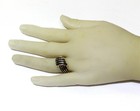10k yellow gold round channel set sapphire gemstone ring 5.7g ladies 10 — photo 8