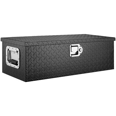 30''x13''x9.6'' Heavy Duty Aluminum Truck Bed Tool Box w/ Side Handle and Lock Keys