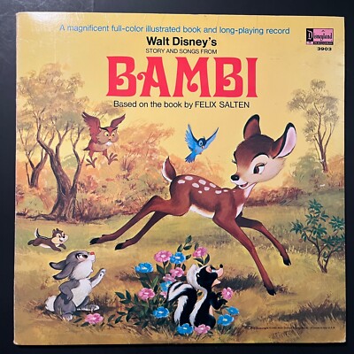 Walt Disney's Bambi~Gatefold~Storybook~Felix Salten~Disneyland