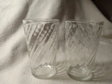2 - 6 oz. Swirl Glassware by Brockway Clear Juice Glasses (850)