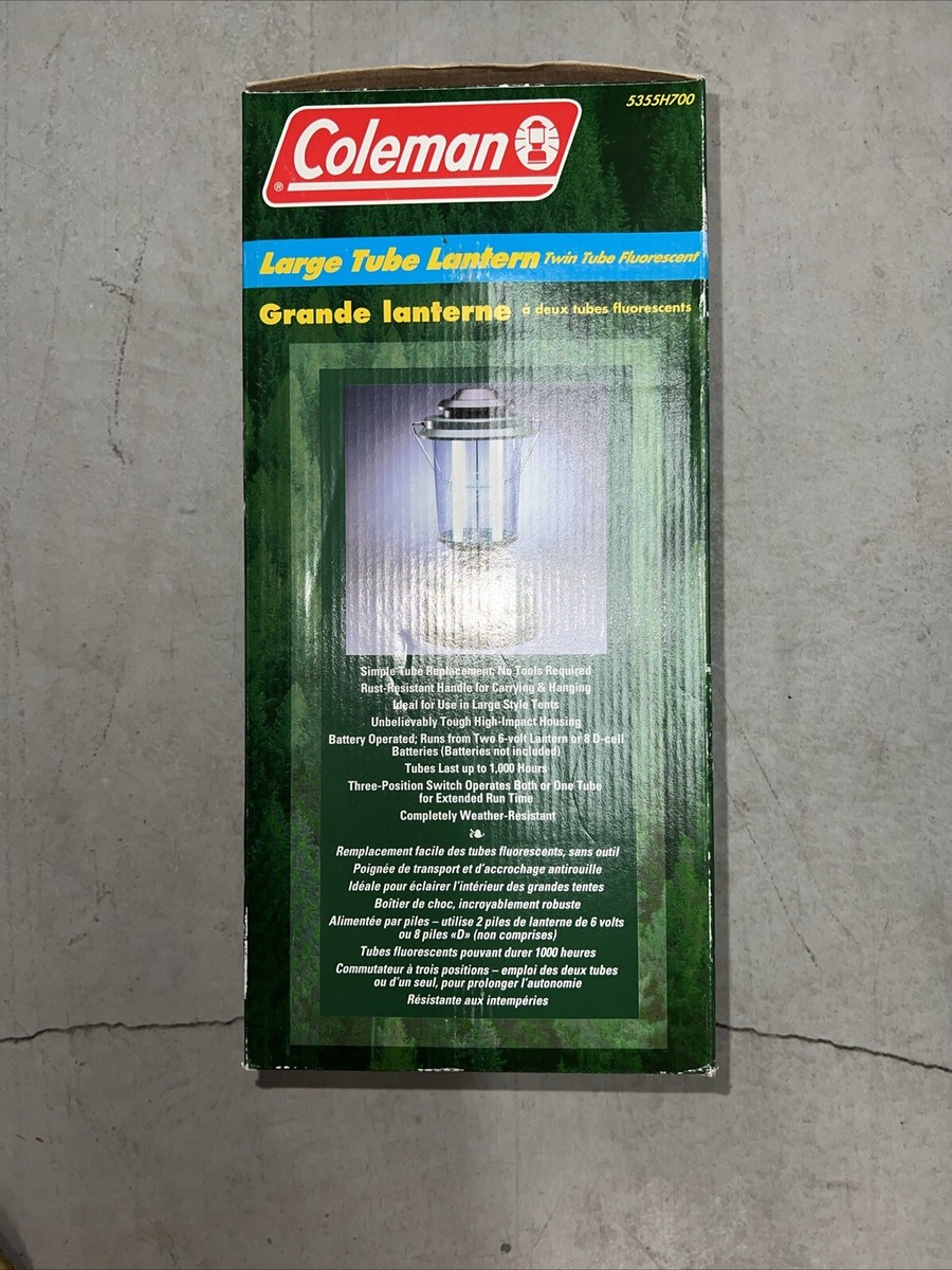 Vintage Coleman 5355H700 Large Tube Lantern Fluorescent for sale